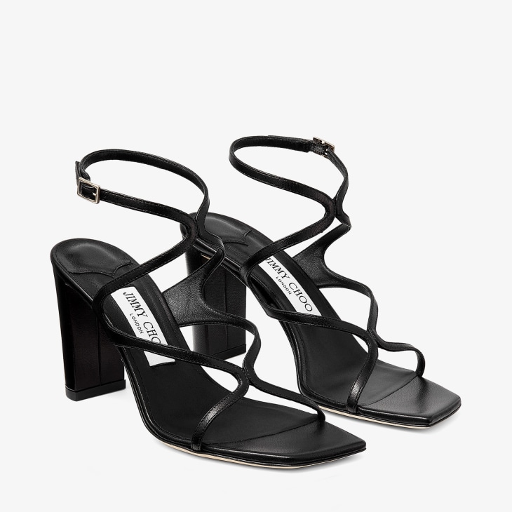 Jimmy Choo | Ixia 95 black velvet sandals | Savannahs