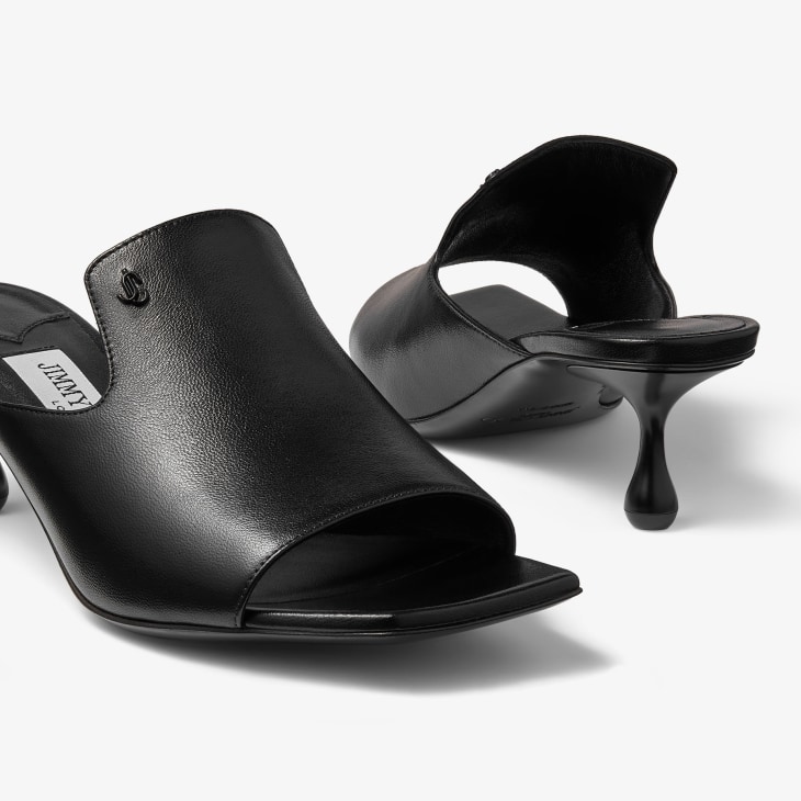 Chunky heel discount mule shoes