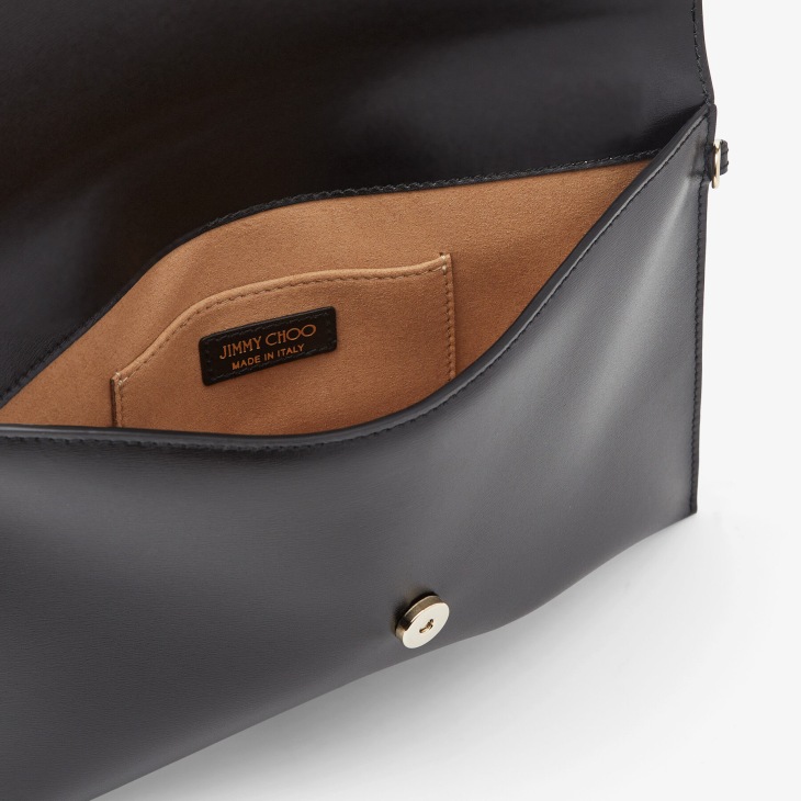 Black Avenue shearling-trim suede tote bag | Jimmy Choo | MATCHES UK