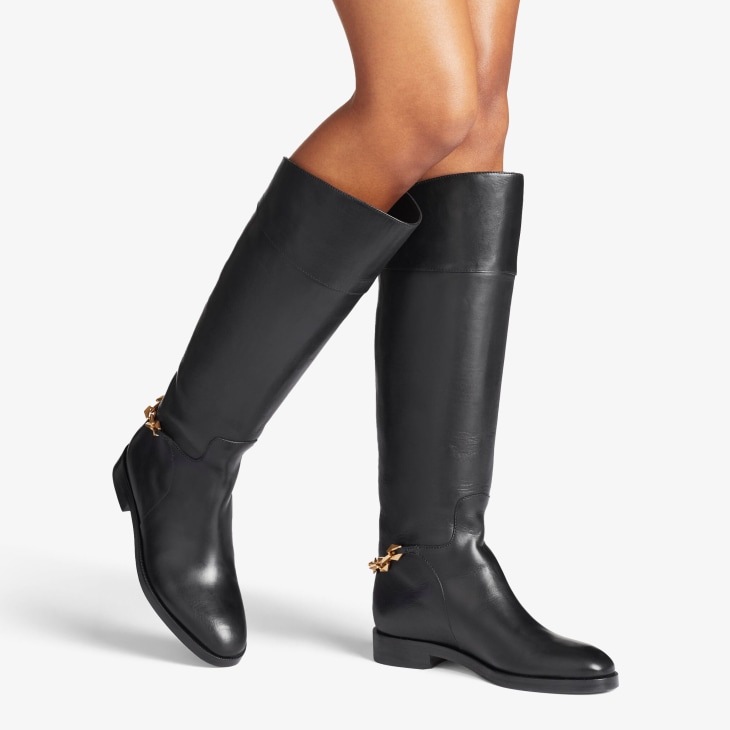 Women s Knee High Boots Wedge Heeled JIMMY CHOO