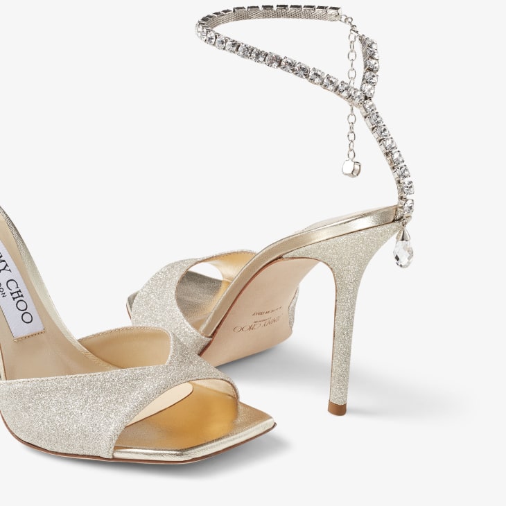 JIMMY CHOO Saeda 85 crystal-embellished velvet pumps | Ankle strap heels  outfit, Velvet pumps, Strap heels outfit
