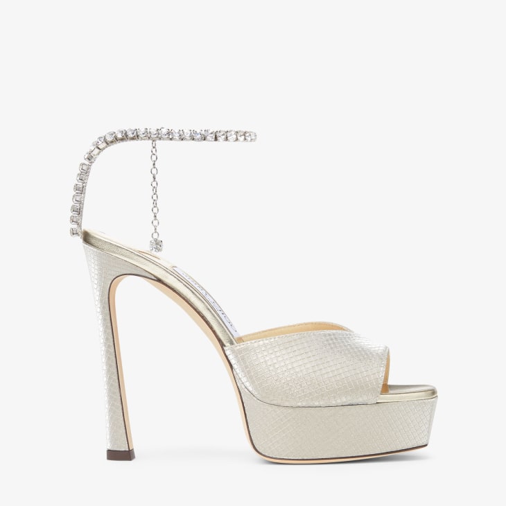 Jimmy choo sale white platform heels