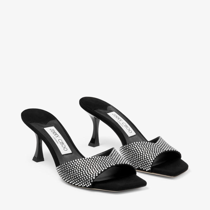 Jimmy choo black mules on sale