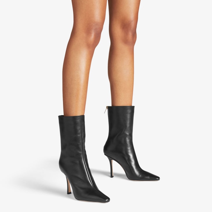 Jimmy Choo Black Suede and Snake Trim Platform Boots - Ann's Fabulous  Closeouts