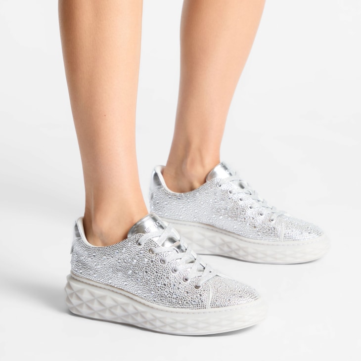 Black glitter jimmy choo trainers deals