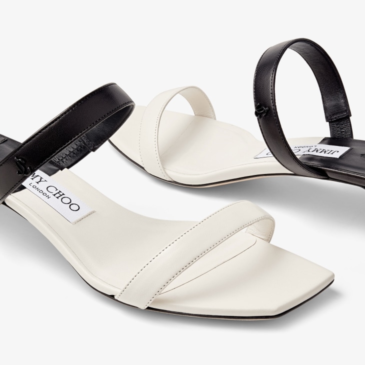 Jimmy choo white mules shop