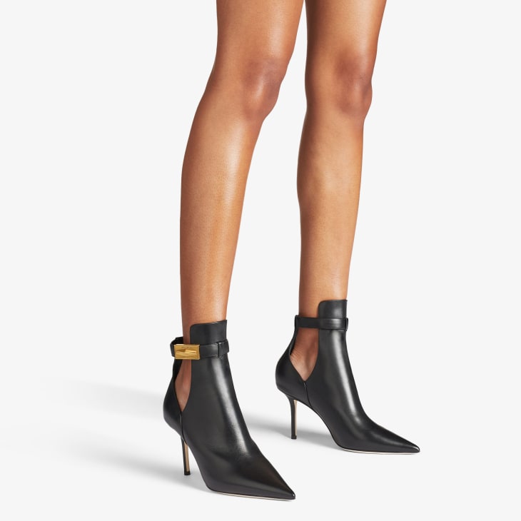 Designer heeled ankle boots top