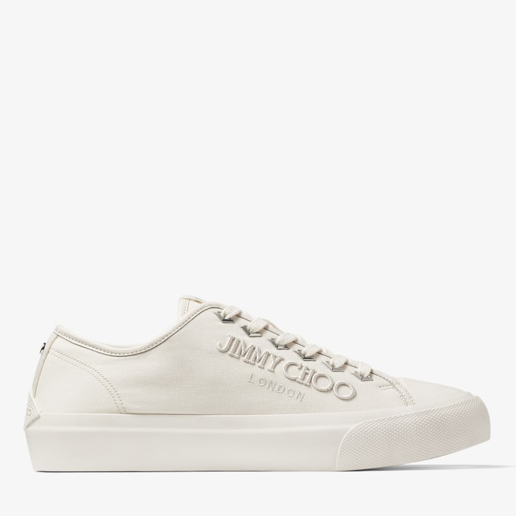Women's High Top Designer Sneaker in White Canvas - Nothing New®