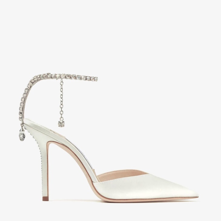 Block heel Wedding sandals/ Pearly IVORY leather heels/ Bridal shoes/ –  Elise Anaïs