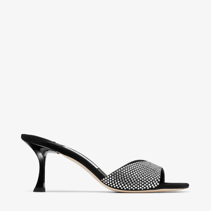 Designer black mules on sale