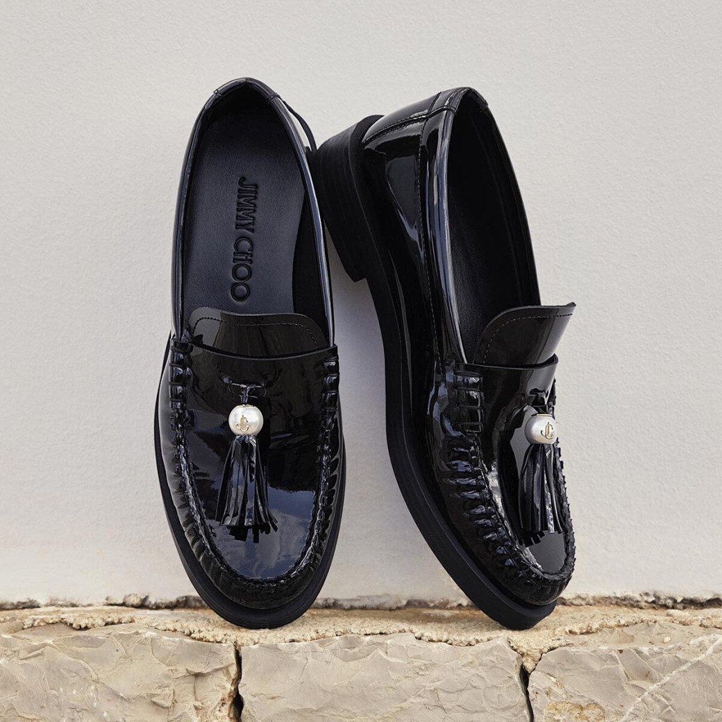 Jimmy choo loafers best sale womens