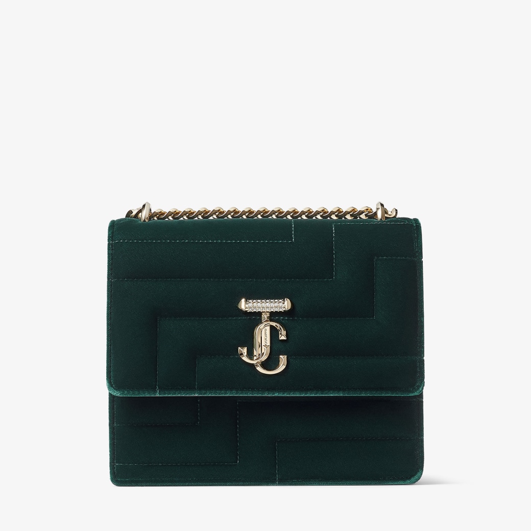 Dark green velvet clutch bag sales
