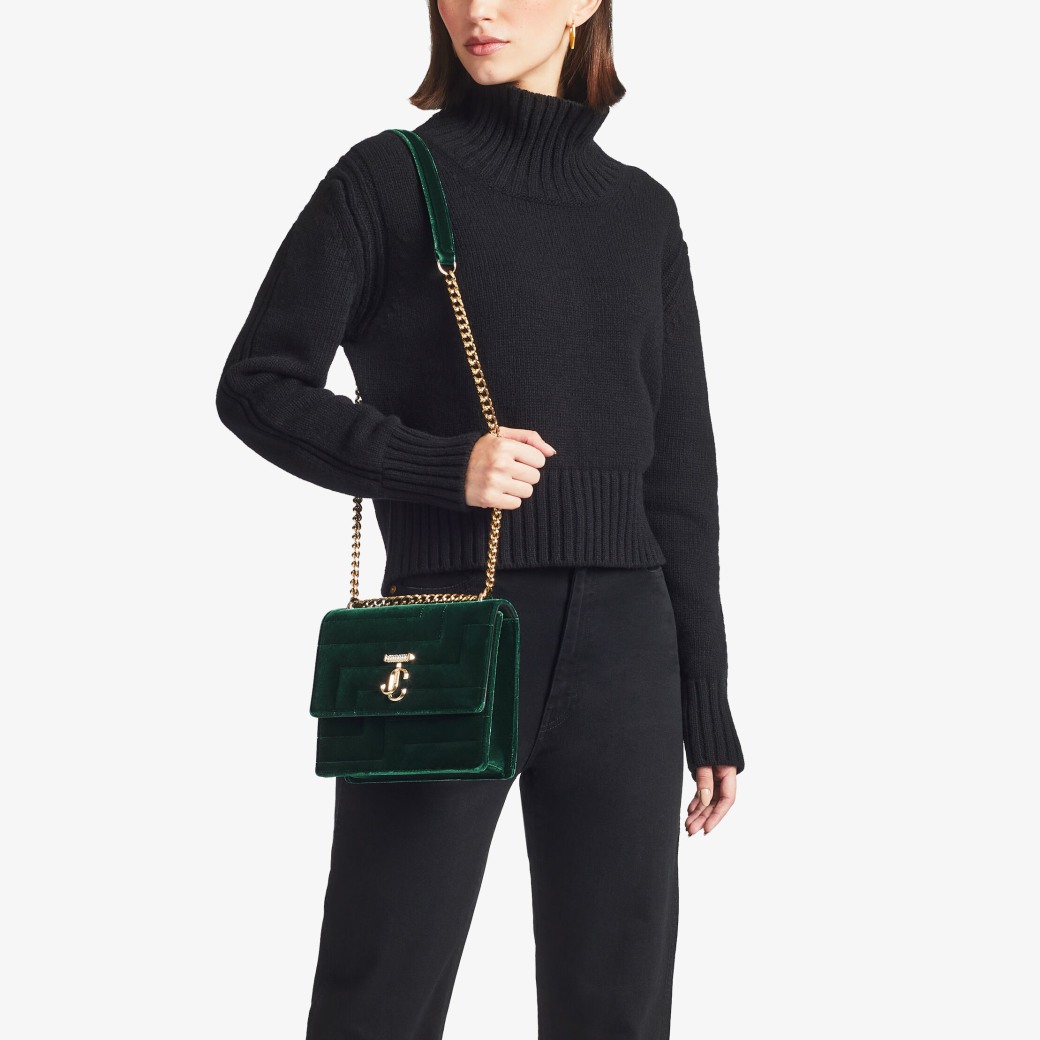 Jimmy choo green purse sales