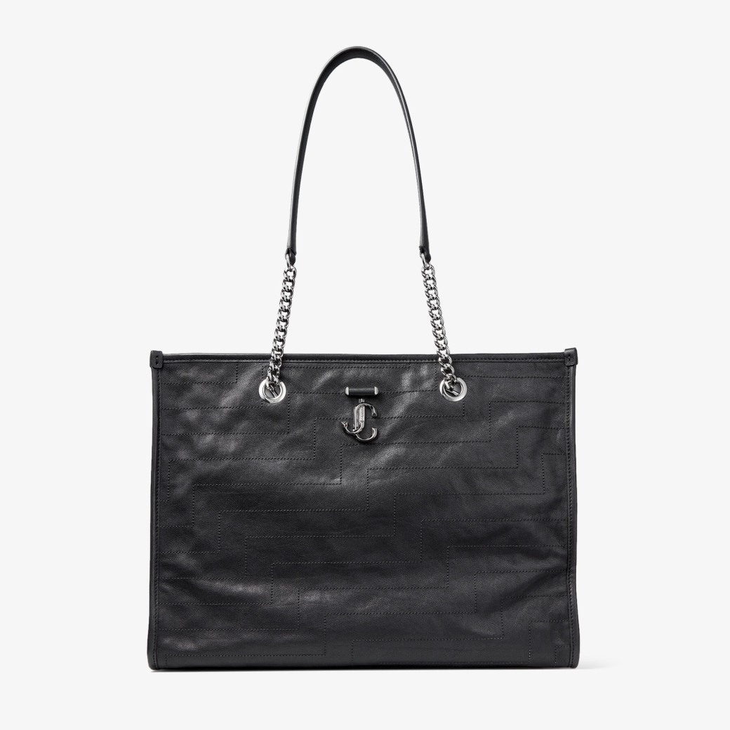 Soft black new arrivals leather tote