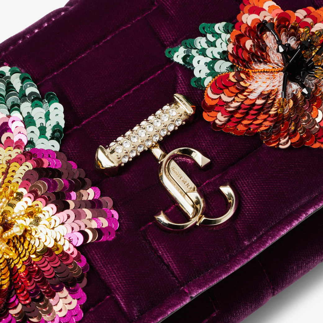 Gucci velvet wallet new arrivals on chain
