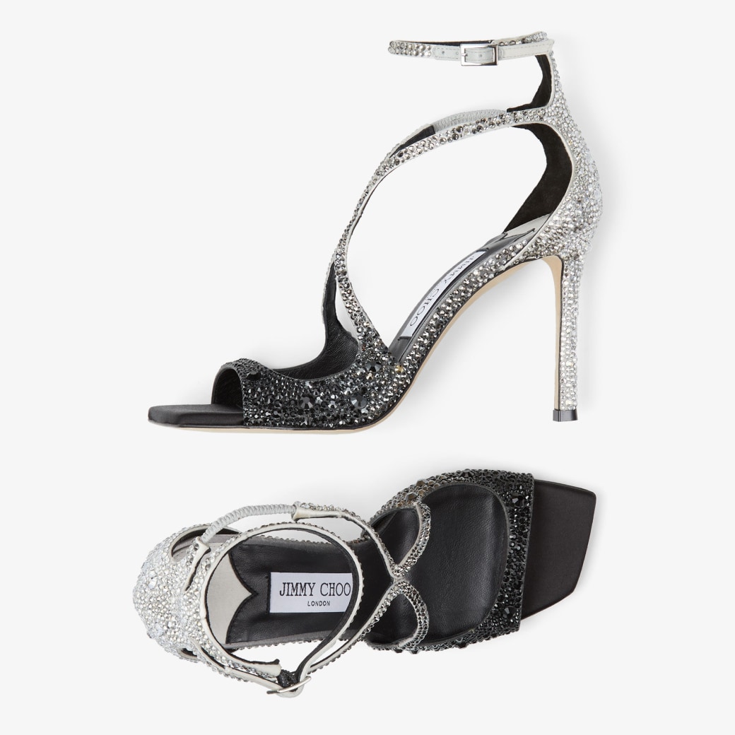 Jimmy choo black glitter heels 2025