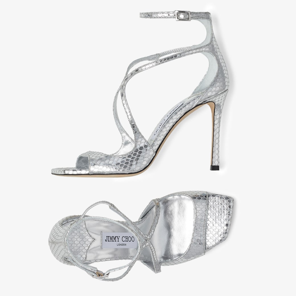 Jimmy choo 2024 silver wedges