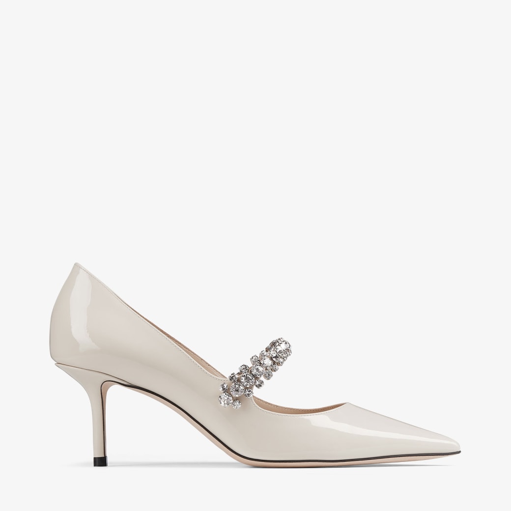 Silver patent on sale leather pumps