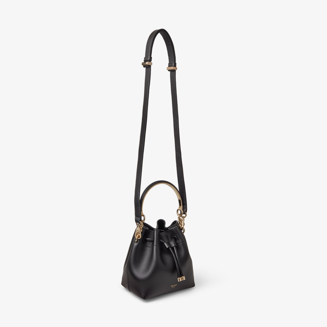 Mini leather bucket bag sales