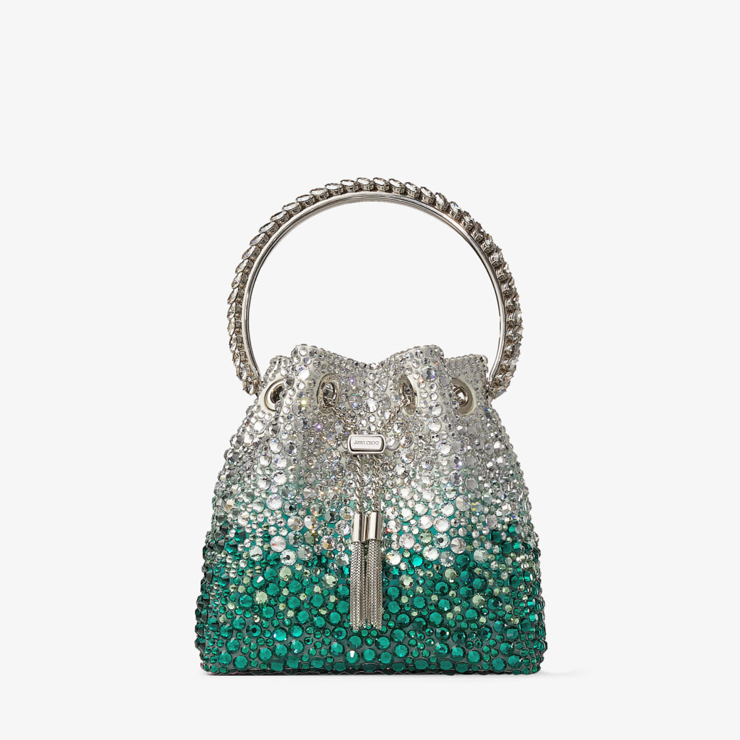 Jimmy choo silver shop handbag