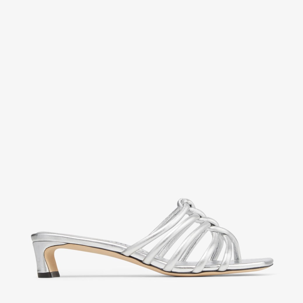 Silver on sale metallic mules