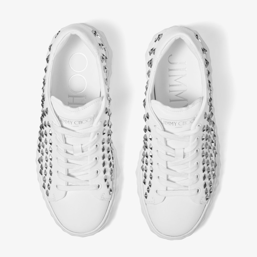 Diamond studded tennis top shoes