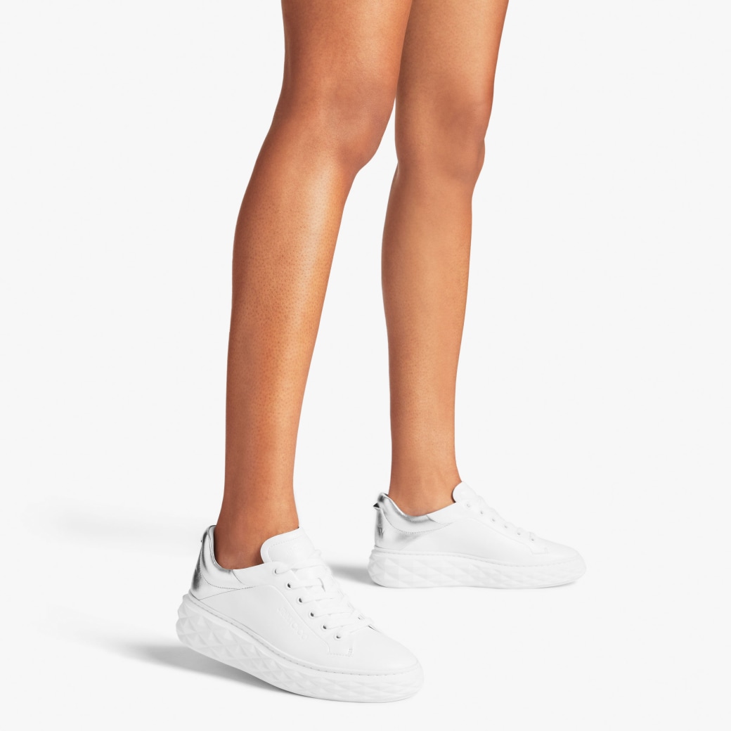 Jimmy choo silver trainers discount