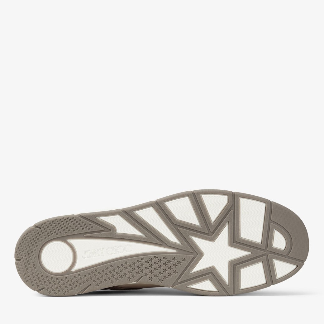 Florent M Taupe Leather Mix Trainers New Collection JIMMY CHOO