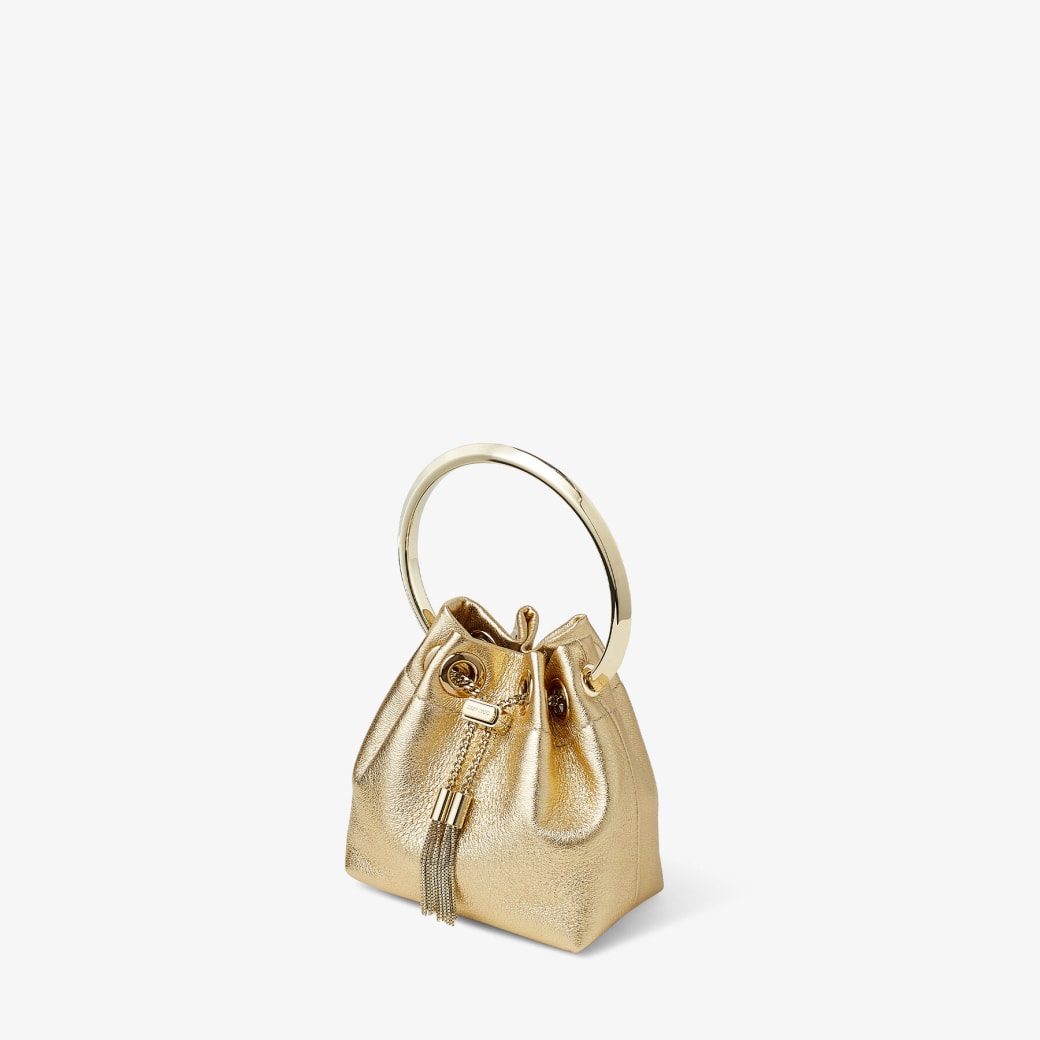 Gold Metallic Nappa Mini Bag | MICRO BON BON | Summer 2022 