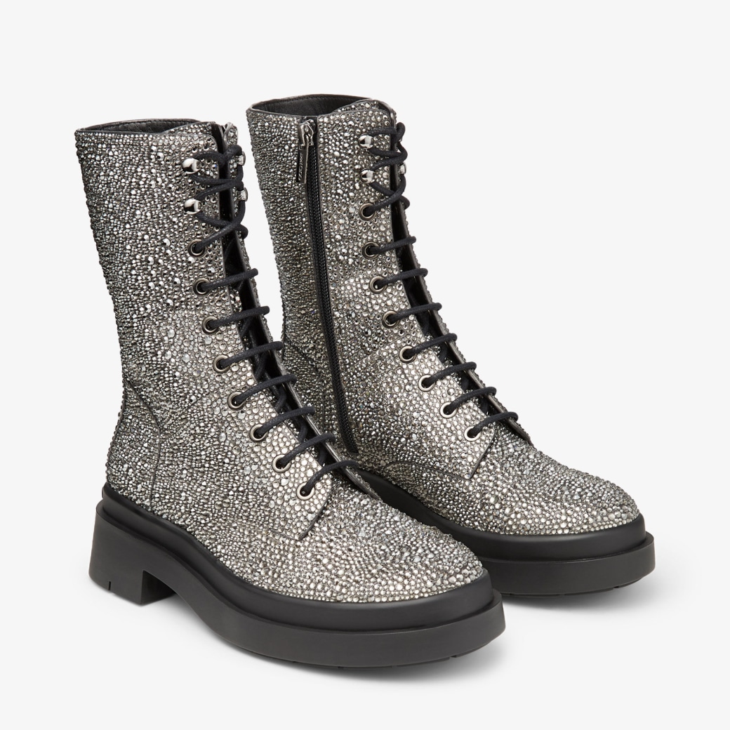 Jimmy choo top rhinestone boots