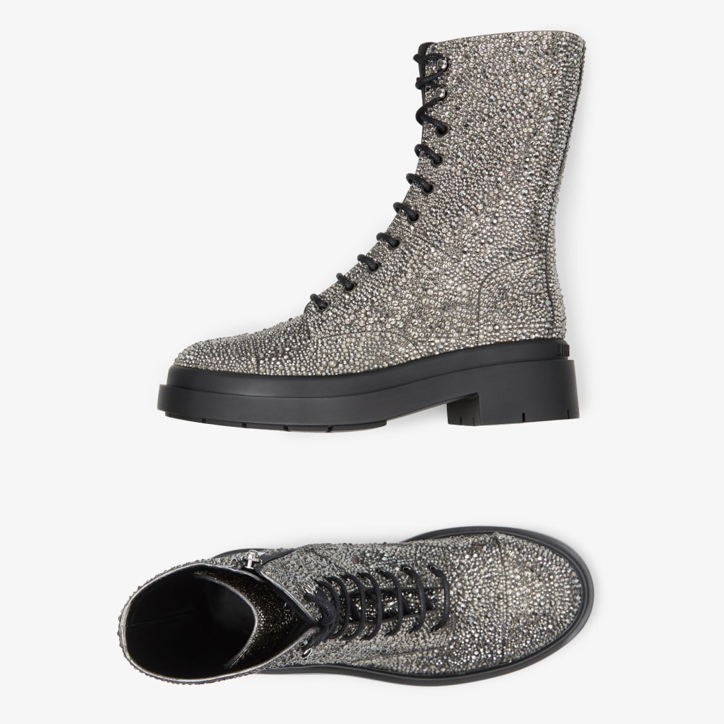 Jimmy choo top glitter boots