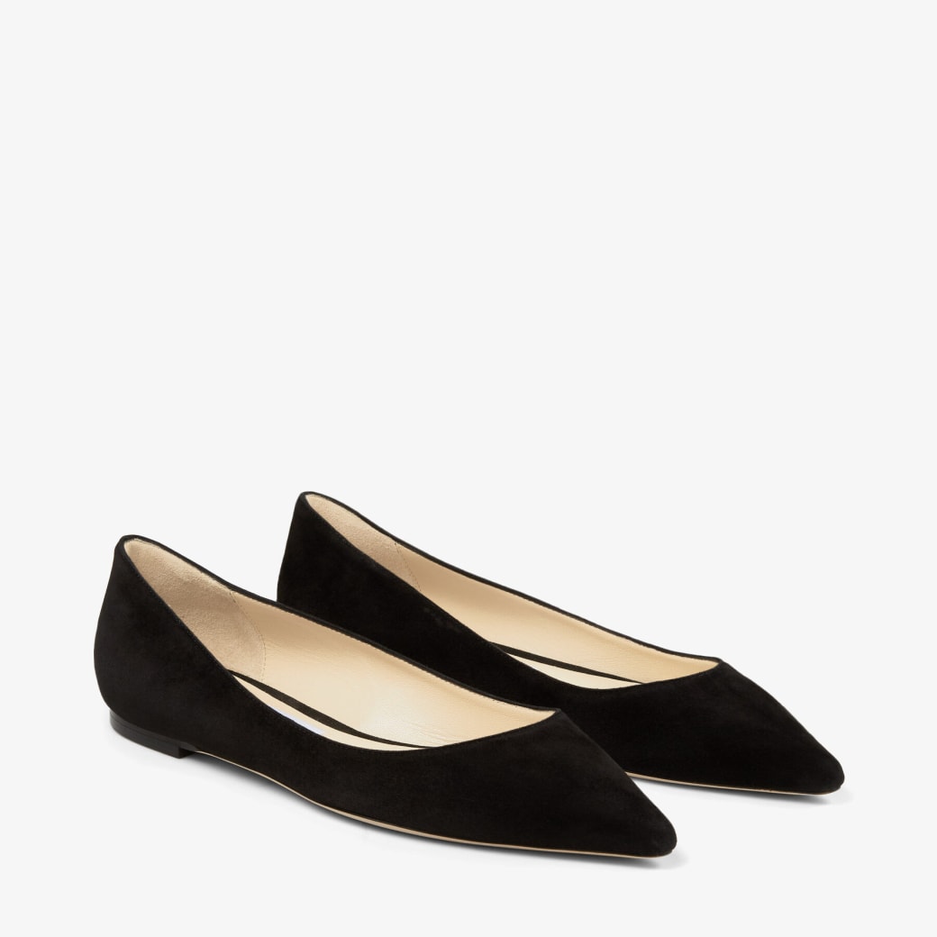 Jimmy choo romy black suede hotsell