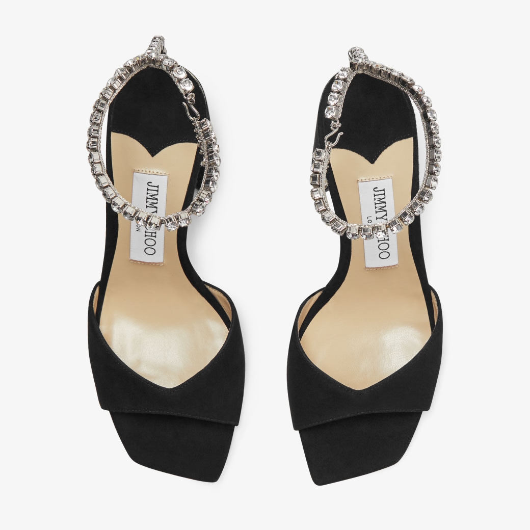 Jimmy choo hot sale black strappy heels