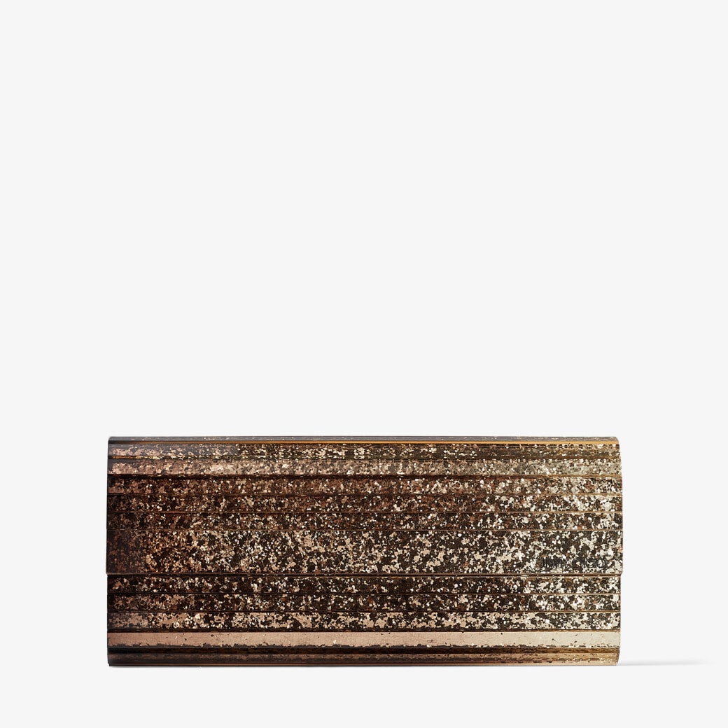 Bronze glitter clutch bag store