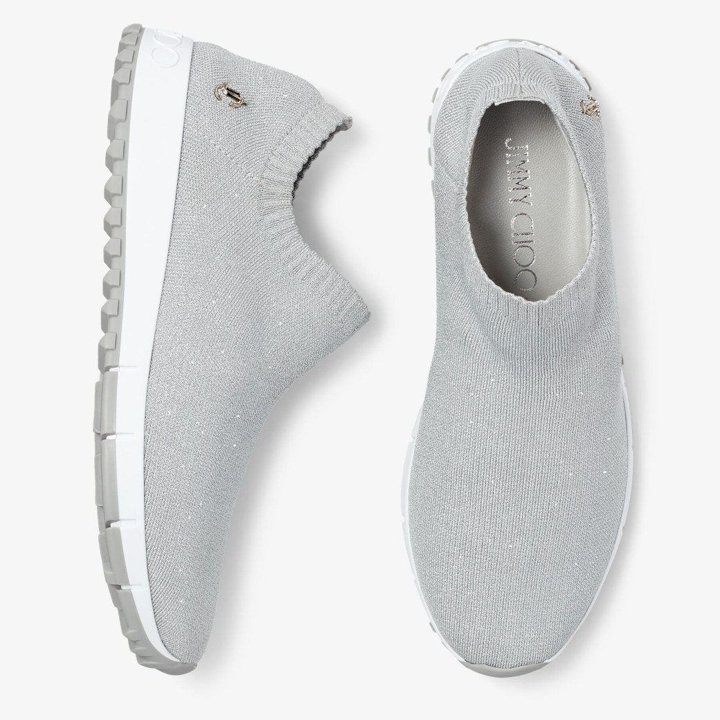 Jimmy choo silver trainers top