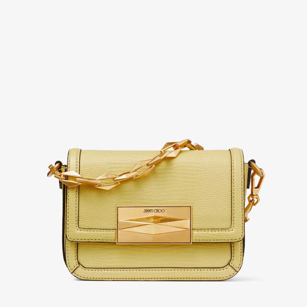 Diamond Cross Body|Rose リザードプリントレザー・クロスボディバッグ 