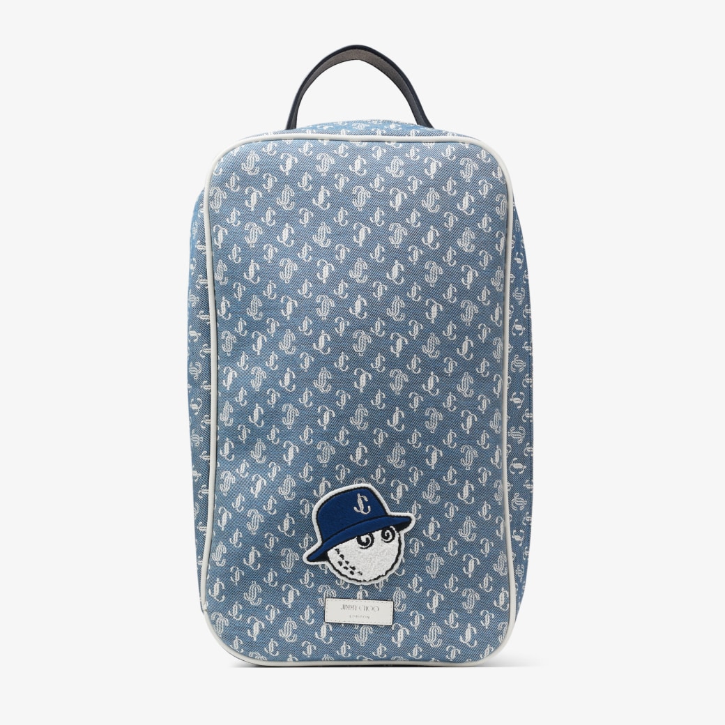 ジミー チュウ / Malbon Shoe Bag | ロゴ柄デニム・シューズバッグ | ジミー チュウ JP / Malbon | ジミー チュウ  JP
