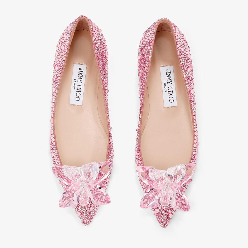 Jimmy choo pink flats new arrivals