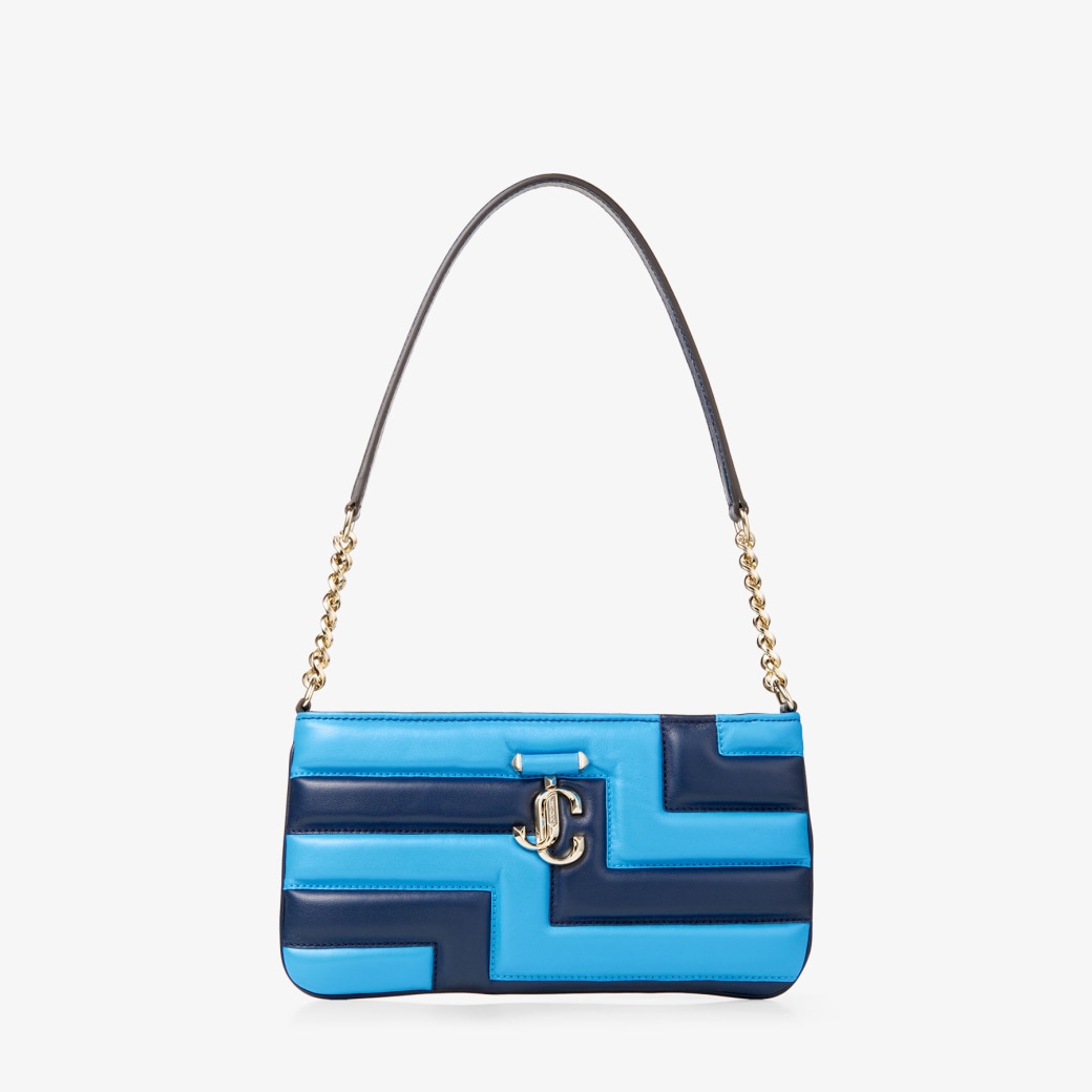 Avenue Slim Shoulder Navy and Sky Avenue Nappa Leather Shoulder