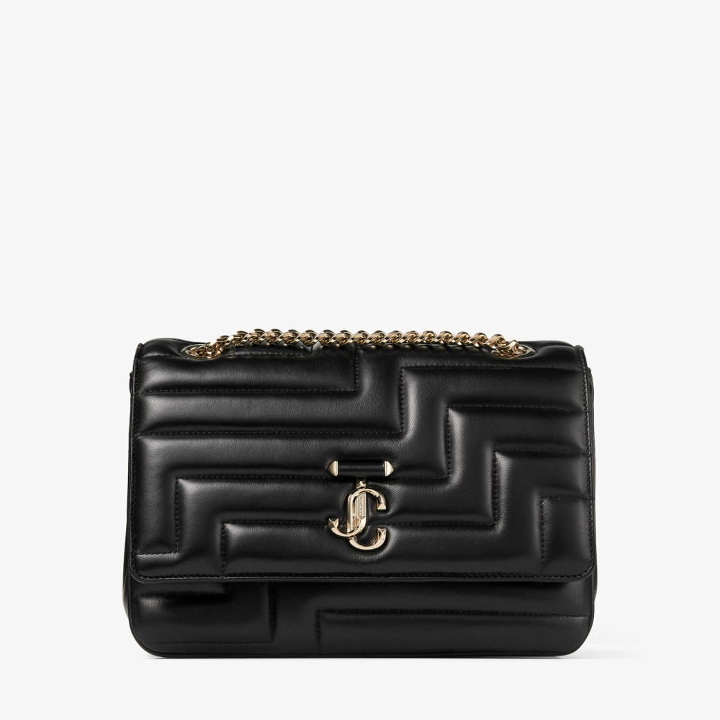Jimmy choo online black leather purse