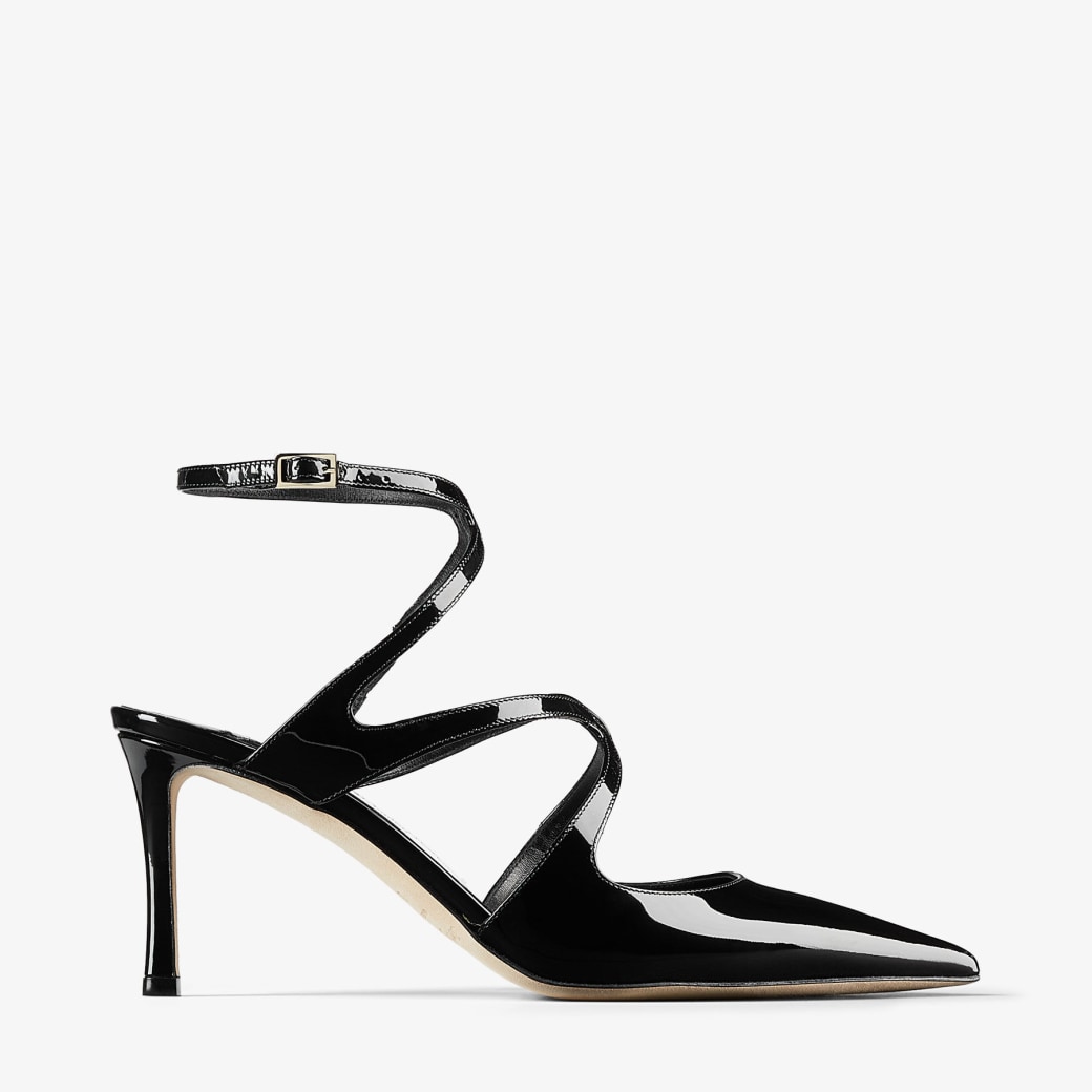 AZIA PUMP 75 Black Patent Leather Pumps Autumn Collection