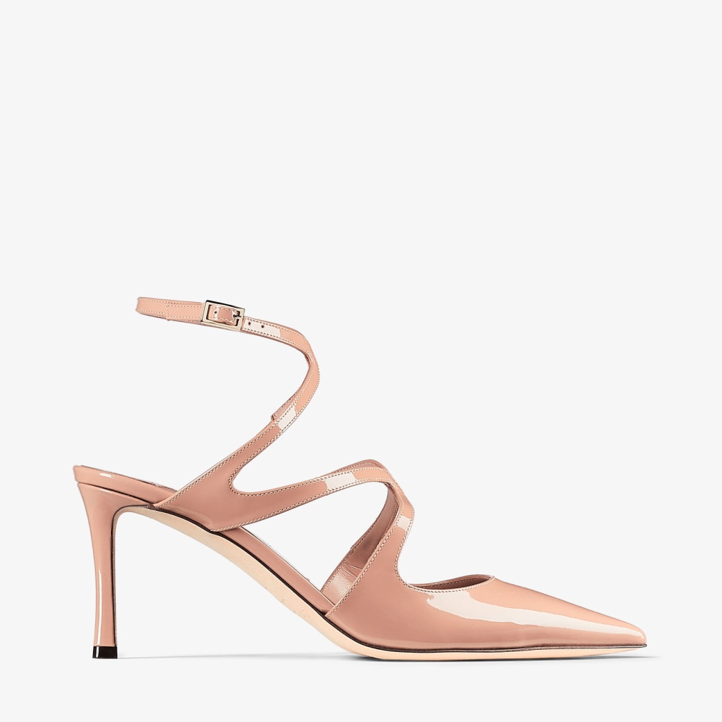 AZIA PUMP 75 Ballet Pink Patent Leather Pumps Autumn