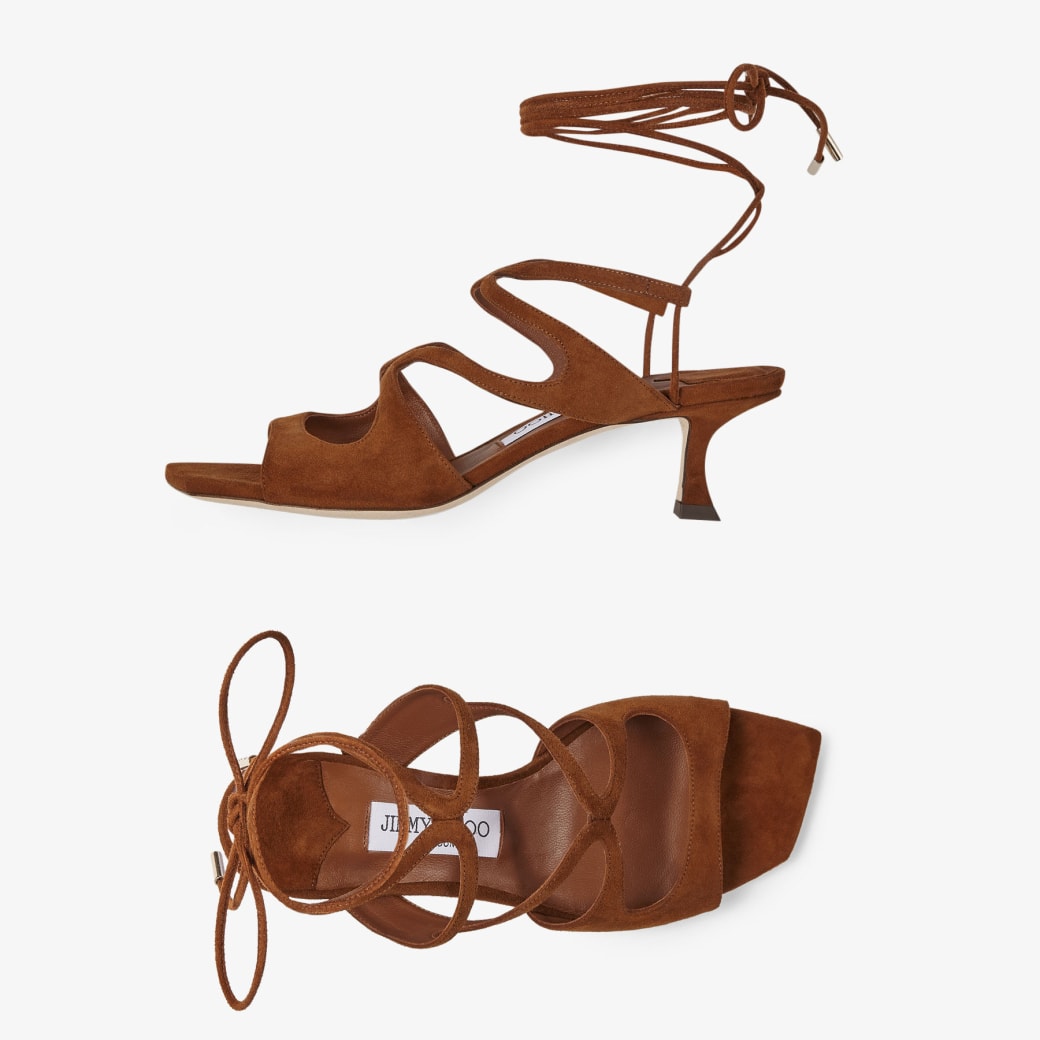Tan suede new arrivals sandals