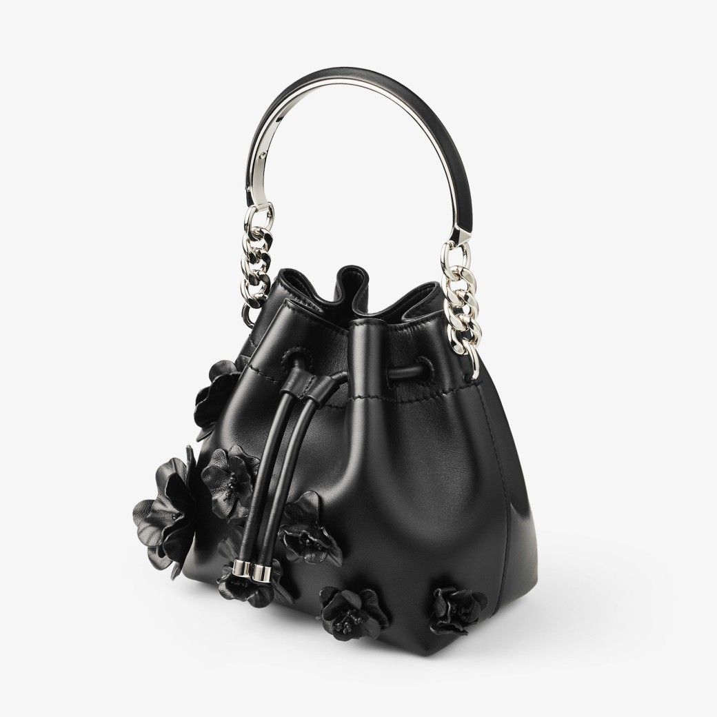 Fendi black bucket top bag