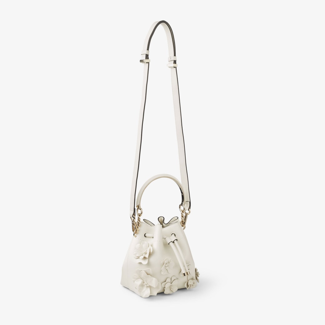 White mini outlet bucket bag