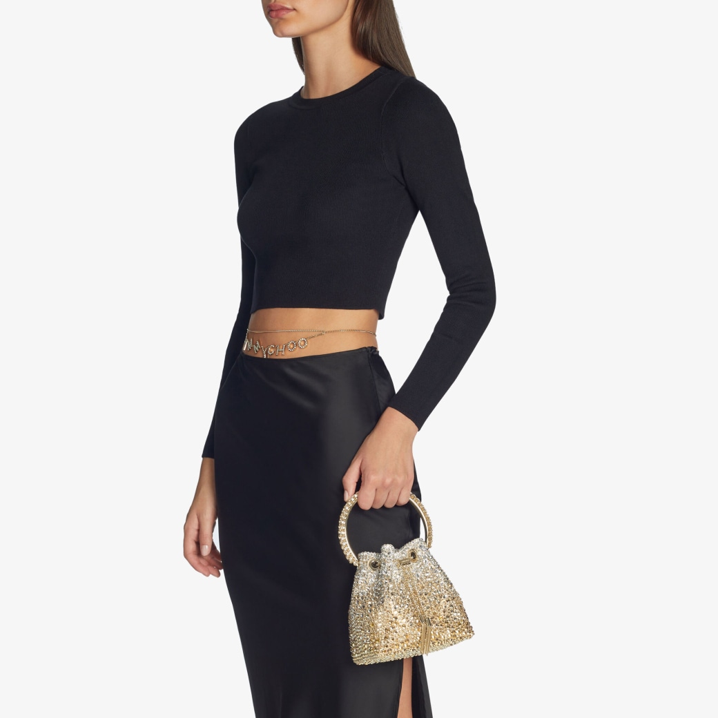 Gold satin bag online