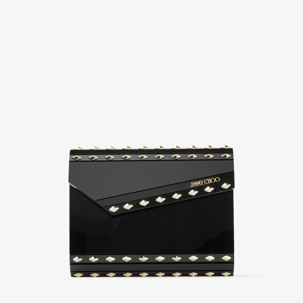 Jimmy choo black clutch new arrivals