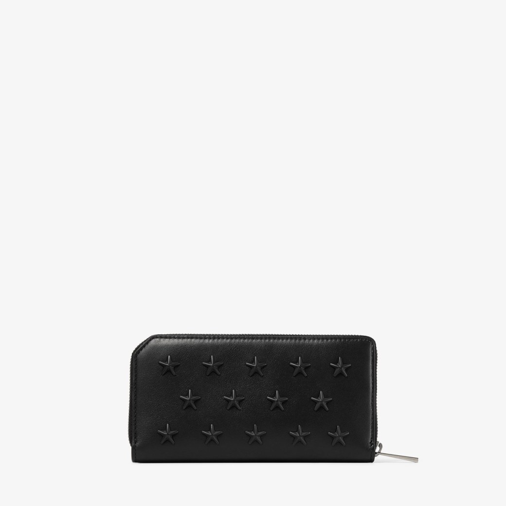 Carnaby/S | Black/Gunmetal Calf Leather SLG | JIMMY CHOO 