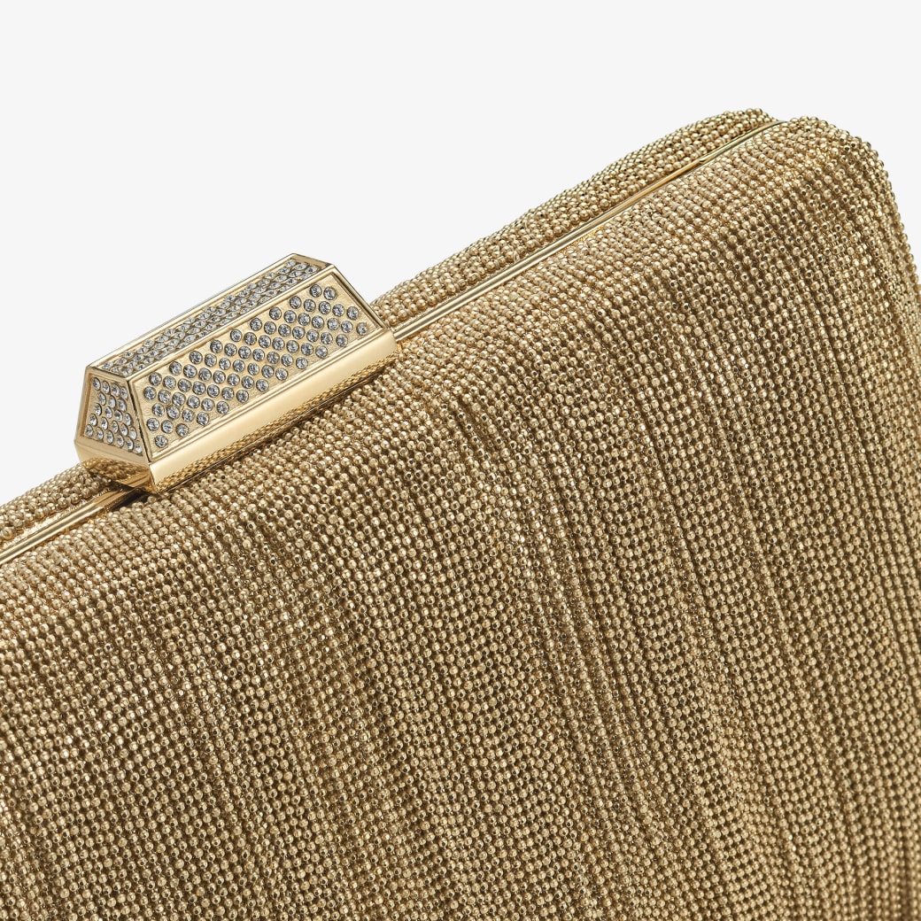 Jimmy choo 2025 gold clutch