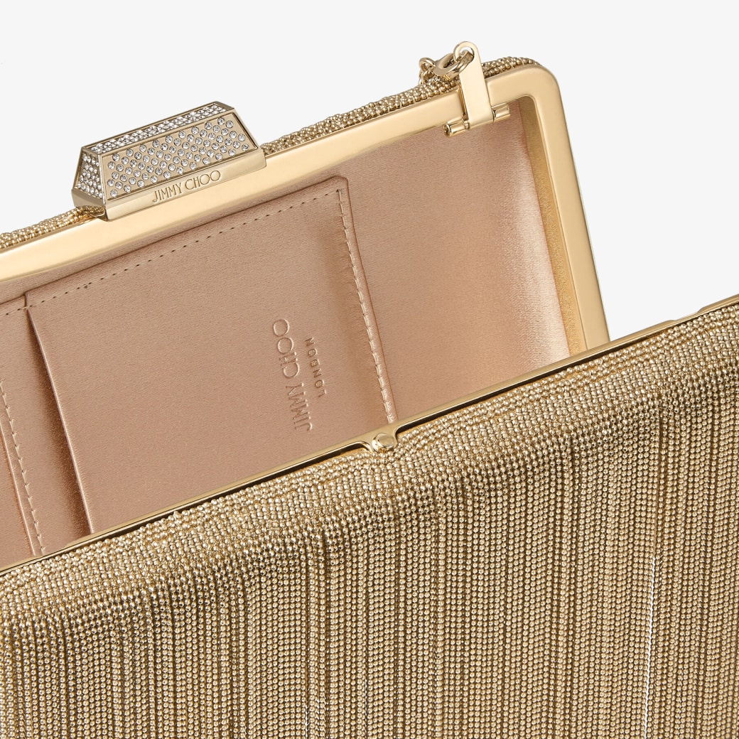 Jimmy choo clutch gold 2025